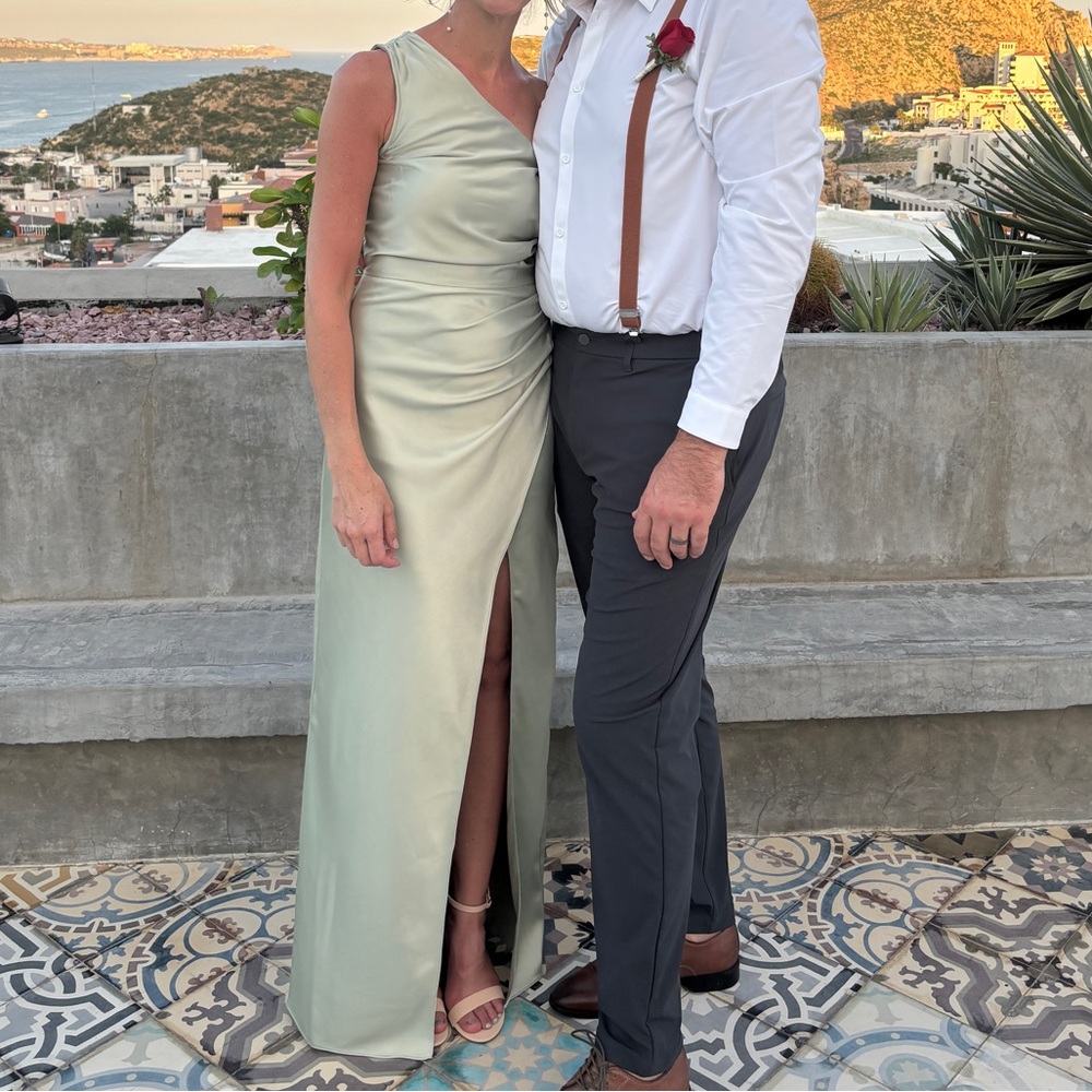 BHLDN Scottie one shoulder dress